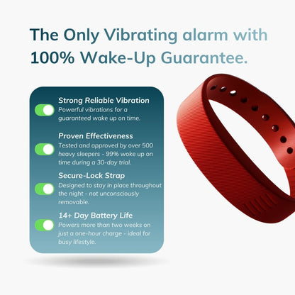 100% Wake-Up Alarm - Red